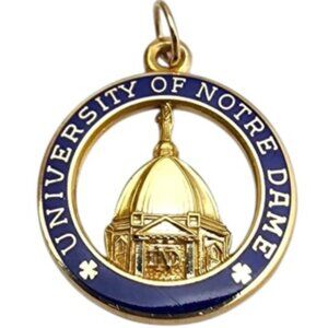 Women's Notre Dame Fighting Irish 10k Gold Enamel Pendant (No Chain)